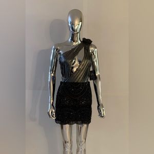 Retrofete Bodysuit & Endless Rose Sequin Skirt